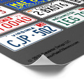 License Plates of America poster - 1973 (Ecke)