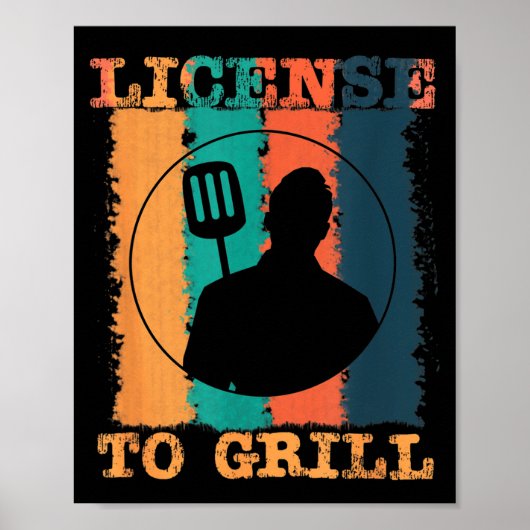 License To Grill Bbq Master Poster (Vorne)
