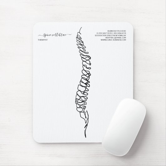 Licensed Chiropractor Massage Therapist Mousepad (Mit Mouse)
