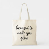 Licensed Esthetician Tote Bag Tragetasche (Rückseite)