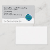 Licensed Family Counseling Service Visitenkarte (Vorne/Hinten)