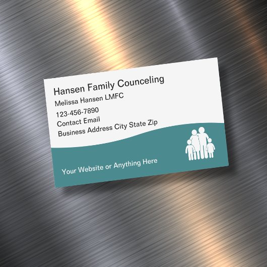Licensed Family Counselor Mental Health Magnetische Visitenkarte