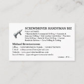 Licensed Handyman Visitenkarte (Vorderseite)