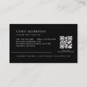 Licensed HVAC Specialist QR Code  Visitenkarte (Rückseite)