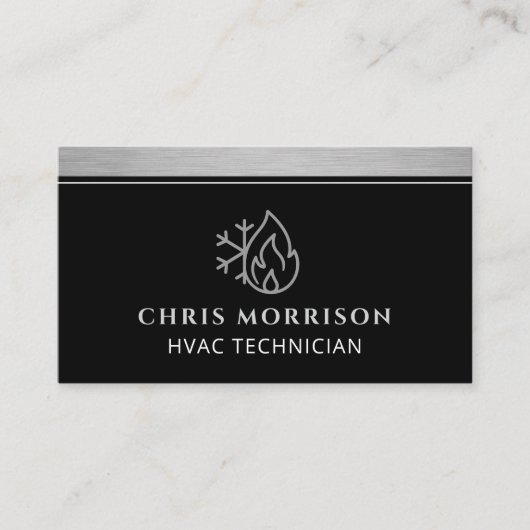 Licensed HVAC Specialist QR Code  Visitenkarte (Vorderseite)