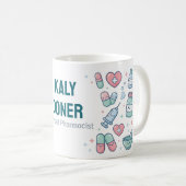 Licensed Pharmacist Personalized Mug | Cute Pharma Kaffeetasse (VorderseiteRechts)
