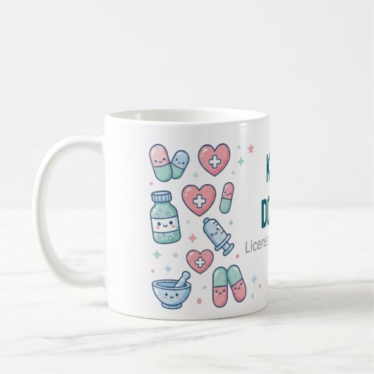 Licensed Pharmacist Personalized Mug | Cute Pharma Kaffeetasse (Links)