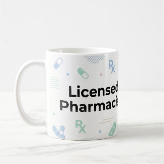 Licensed Pharmacist Personalized Mug | Modern ID B Kaffeetasse