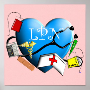 Licensed Practical Nurse Canvas ARt Print Poster