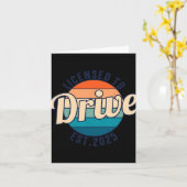 Licensed To Drive New Drivers License Est 2025  Karte (Gelbe Blume)