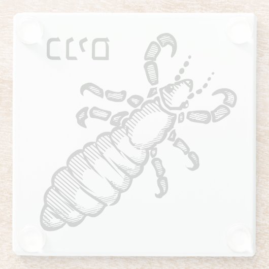 Licepest für Seder Glasuntersetzer (Rückseite)