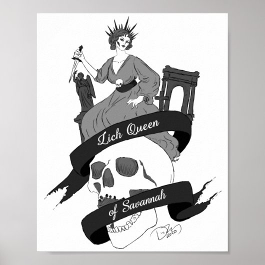 Lich Queen of Savannah Print Poster (Vorne)