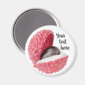 Lichee Frucht Magnet (Vorderseite/Rückseite)