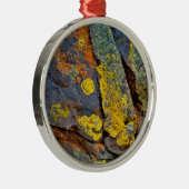 Lichen Covered Rocks Ornament Aus Metall (Rechts)