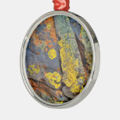 Lichen Covered Rocks Ornament Aus Metall (Links)
