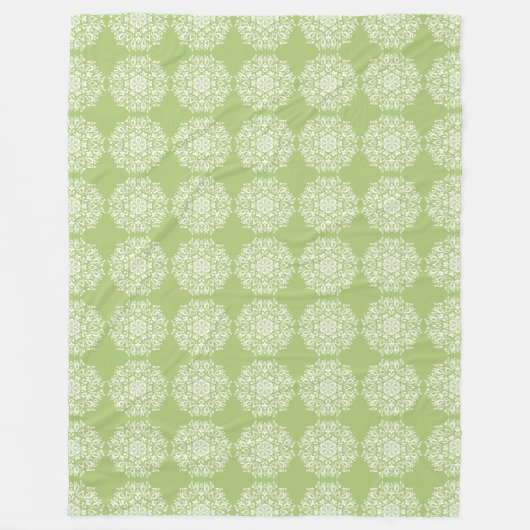 Lichen Mandala Fleecedecke (Vorderseite)