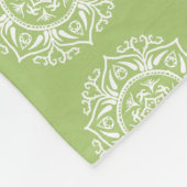 Lichen Mandala Fleecedecke (Ecke)