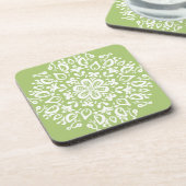 Lichen Mandala Getränkeuntersetzer (Linke Seite)