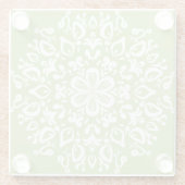 Lichen Mandala Glasuntersetzer (Rückseite)