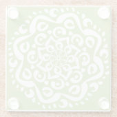 Lichen Mandala Glasuntersetzer (Rückseite)