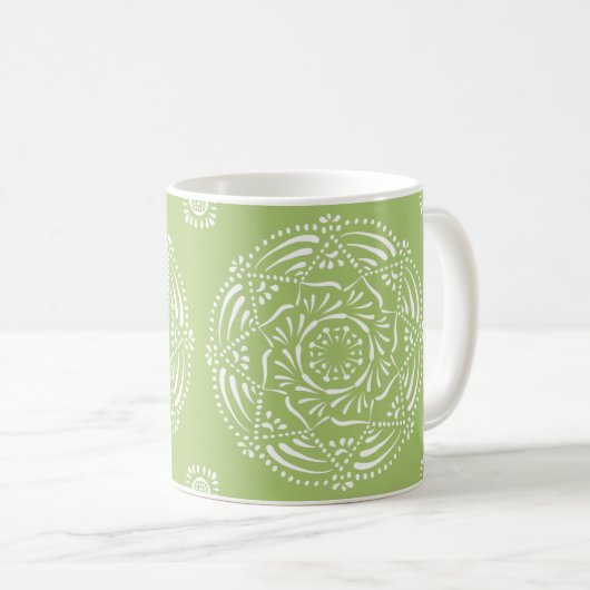 Lichen Mandala Kaffeetasse (VorderseiteRechts)