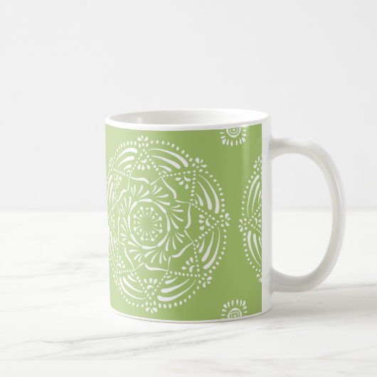 Lichen Mandala Kaffeetasse (Rechts)