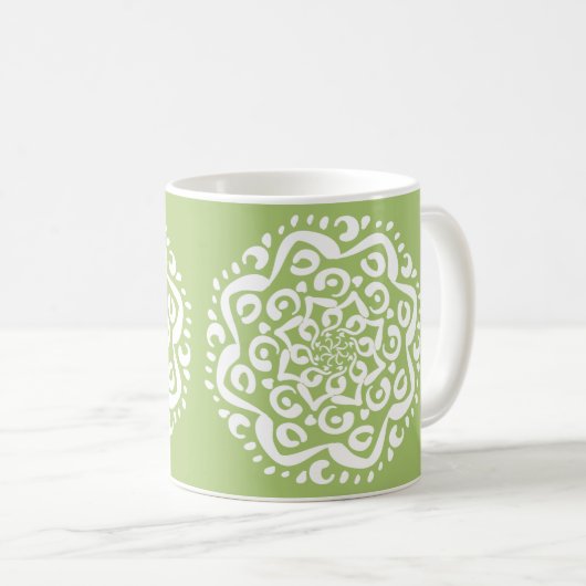 Lichen Mandala Kaffeetasse (VorderseiteRechts)