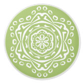 Lichen Mandala Keramikknauf (Vorderseite)