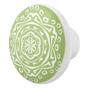 Lichen Mandala Keramikknauf