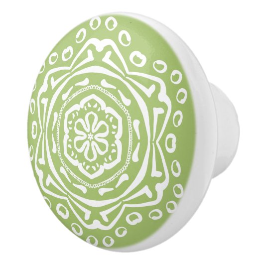 Lichen Mandala Keramikknauf (Rechts)