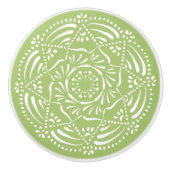 Lichen Mandala Keramikknauf (Vorderseite)