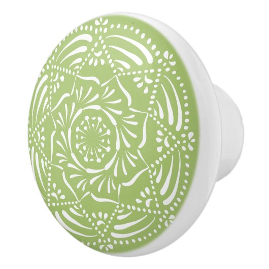 Lichen Mandala Keramikknauf (Rechts)