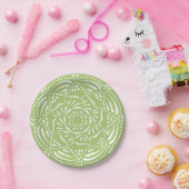 Lichen Mandala Pappteller (Party)