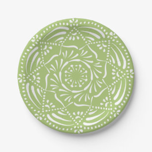 Lichen Mandala Pappteller