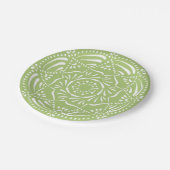 Lichen Mandala Pappteller (Schrägansicht)