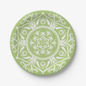 Lichen Mandala Pappteller (Vorderseite)
