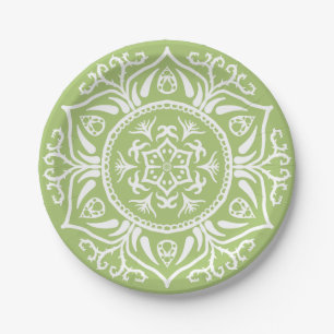 Lichen Mandala Pappteller