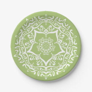 Lichen Mandala Pappteller