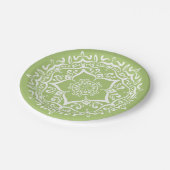 Lichen Mandala Pappteller (Schrägansicht)