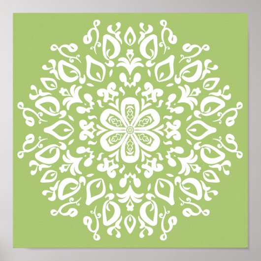 Lichen Mandala Poster (Vorne)