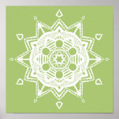 Lichen Mandala Poster (Vorne)