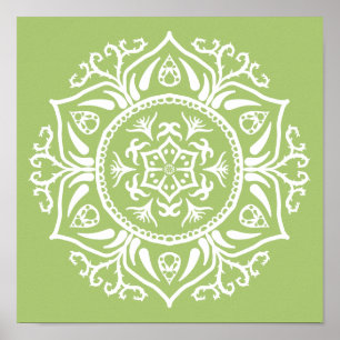Lichen Mandala Poster