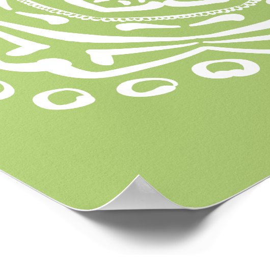 Lichen Mandala Poster (Ecke)