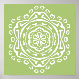 Lichen Mandala Poster