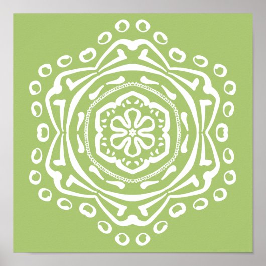 Lichen Mandala Poster (Vorne)