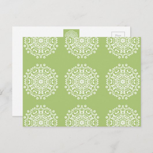 Lichen Mandala Postkarte (Vorne/Hinten)