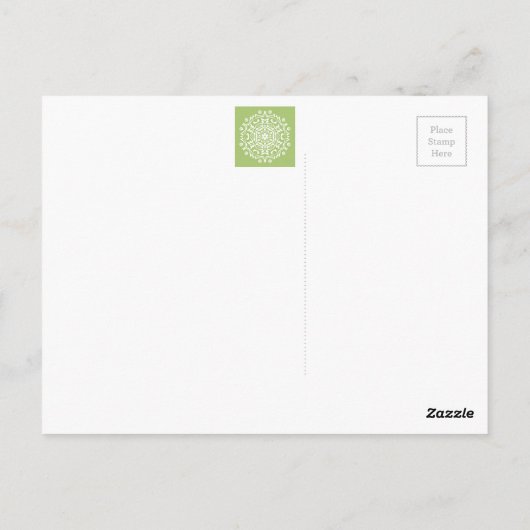 Lichen Mandala Postkarte (Rückseite)