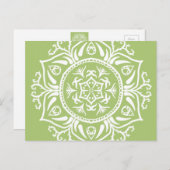 Lichen Mandala Postkarte (Vorne/Hinten)