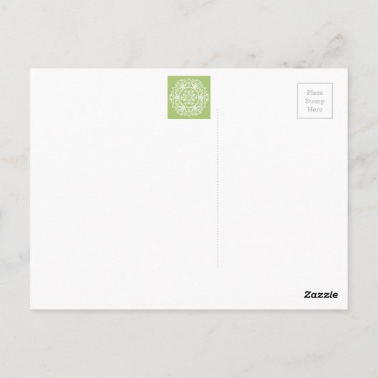 Lichen Mandala Postkarte (Rückseite)