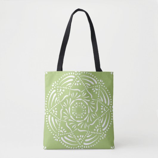 Lichen Mandala Tasche (Vorderseite)